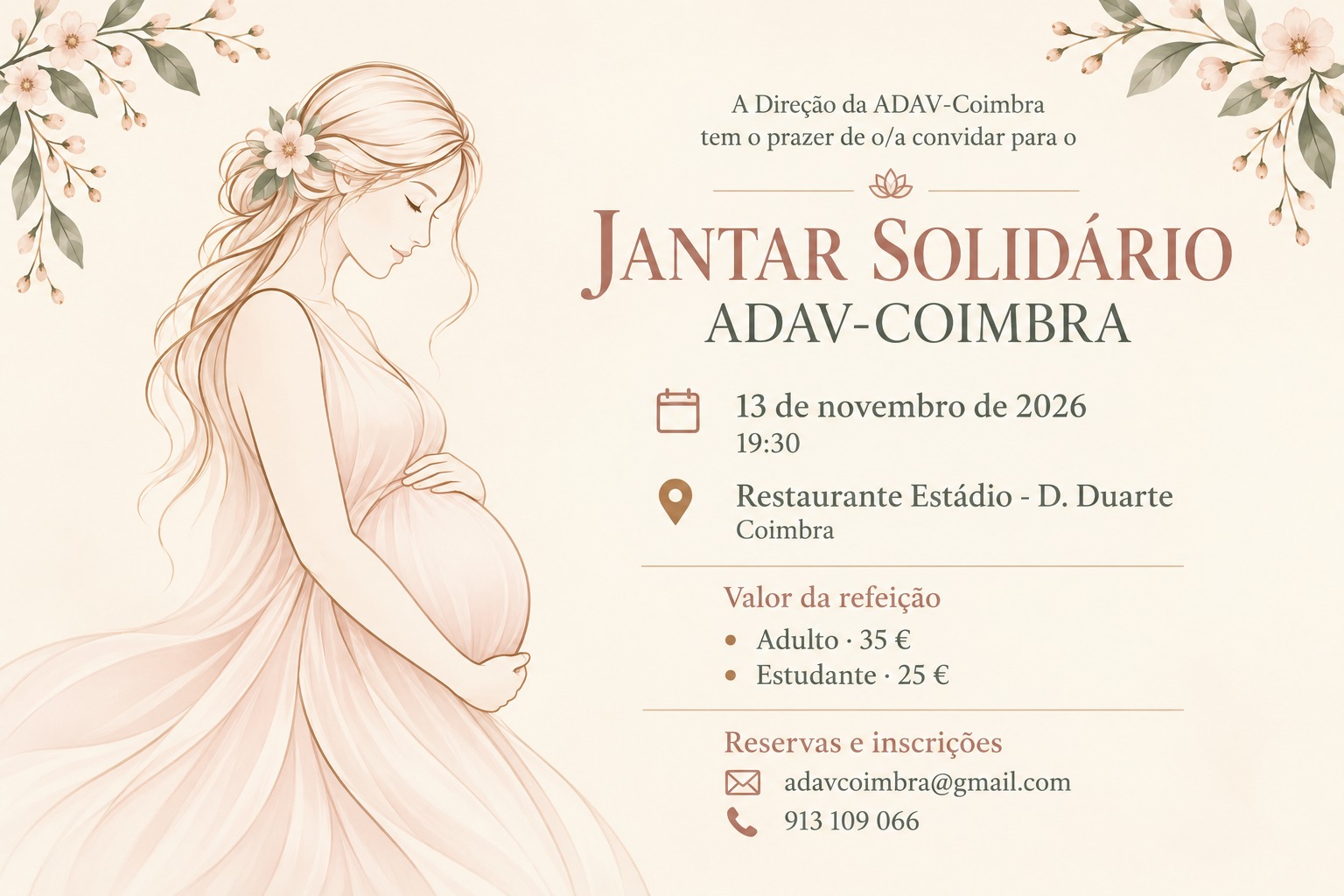 Jantar solidario ADAV Coimbra